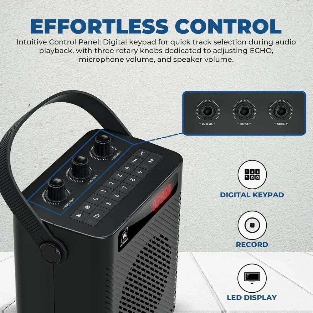 New WinBridge S93 Voice Amplifier-UHF Wireless Microphone-30W Amplification
